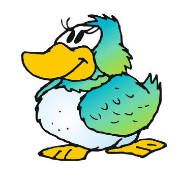 baby fat duck (comics, illustration)