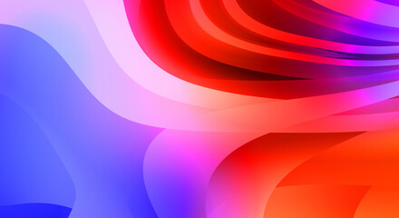 Abstract background with colorful gradient. Vibrant graphic wallpaper with stripes design. Fluid 2D illustration of modern movement.