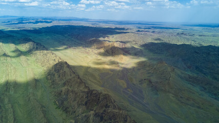 mountain view in the mongolian desert