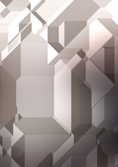 Polygonal background. Colorful wallpaper with geometric design. Digital 3d illustration.