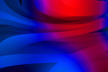 Abstract background with colorful gradient. Vibrant graphic wallpaper with stripes design. Fluid 2D illustration of modern movement.