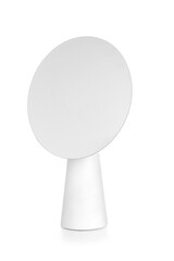Stylish mirror on white background