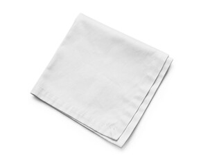 Clean napkin on white background