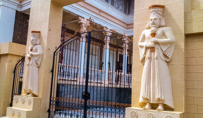 Atash Behram fire temple gate. Udvada Parsi holy place.