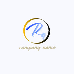 Initial handwriting or handwritten logo for identity