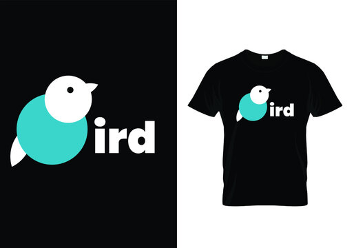 Bird minimal creative T-shirt design