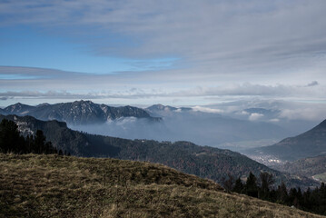 hiking mountains scenic view