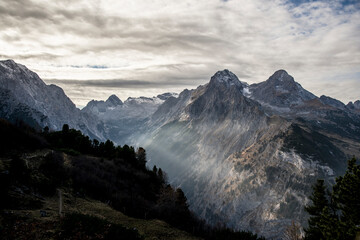 hiking mountains scenic view