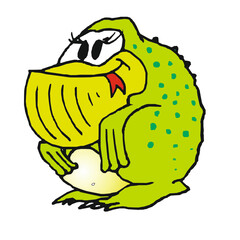 baby fat frog (comics, illustration)