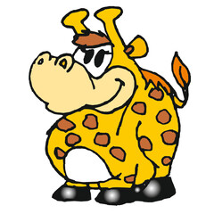 baby fat giraffe (comics, illustration)