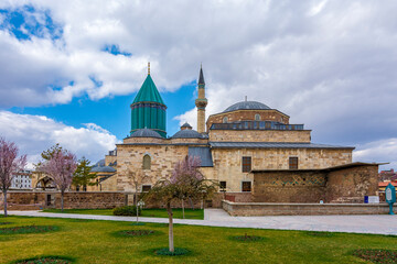 Mevlana museum  view in Konya, Mevlana Celaleddin-i Rumi is a sufi philosopher and mystic poet of Islam.