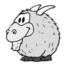 baby fat goat (comics, illustration)
