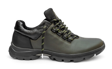Men's sport boot on white background.