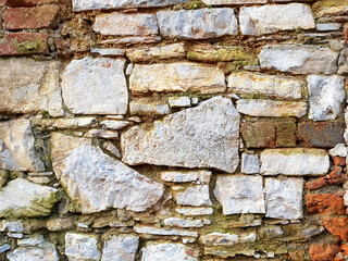 Stone wall texture background.