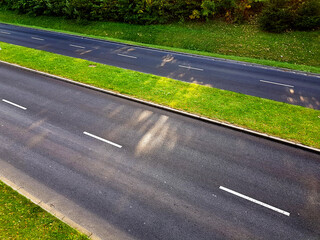 Obraz premium Asphalt two lane road.