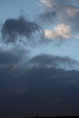 storm clouds over the sea