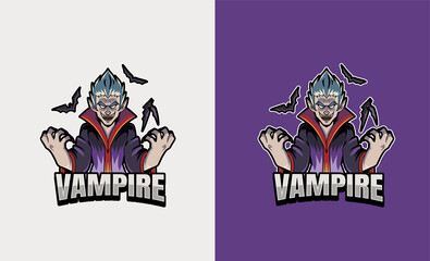 Premium Vampire mascot esport illustration