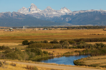 Tetonia, Idaho, landscape with Teton range mountains © Marco