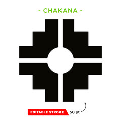Inca Cross Chakana, Inti Raymi Ecuador, Peru emblematic symbol of an ancestral and cultural celebration of the Andean peoples for the winter solstice. Ethnic folk image. Tribe motif. Tribal. Pachamama
