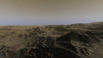 science fiction illustration, beautiful space background, a computer-generated surface, a fantasy world 3d render