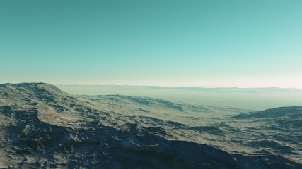 science fiction illustration, beautiful space background, a computer-generated surface, a fantasy world 3d render