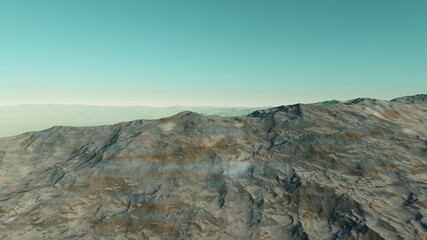 science fiction illustration, beautiful space background, a computer-generated surface, a fantasy world 3d render