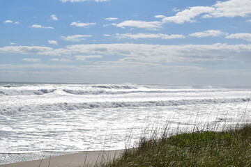 Ocean Surf and Blue Sky