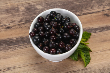 Fresh ripe sweet black currant