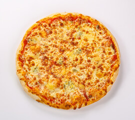 Italian traditional Pizza four cheeses