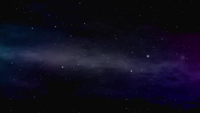 Stars background. Flying Through Space