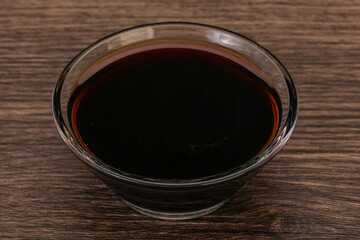 Asian soya sauce in the bowl