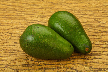 Two ripe exotic avocado vegetable