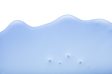 Cream gel transparent cosmetic serum oil sample texture with bubbles background