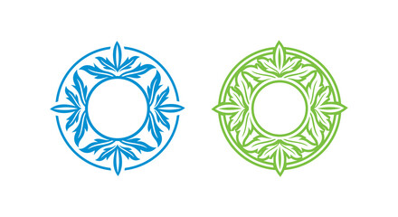 Cannabis Leaf Logo Frame Sign