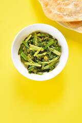 Indian style spring onion stir fry