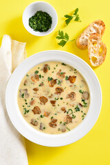 Creamy mushroom soup