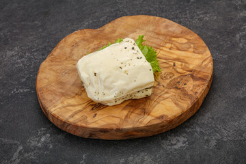 Halloumi cheese with mint for grill