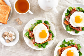 Open faced sandwiches