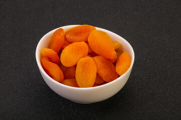 Sweet tasty dried apricot heap