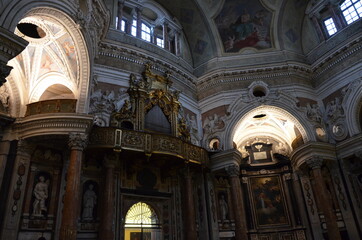 Naklejka premium Royal Church of Saint. Wawrzyniec in Turin, interior