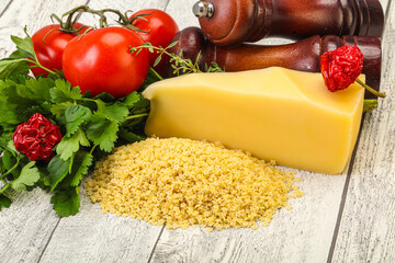 Raw Italian pasta - Stelline for cooking