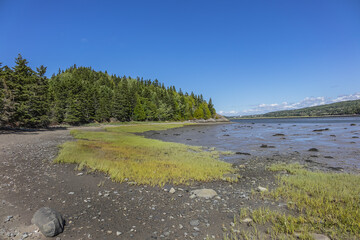 View of the Picturesque Bic Park (Parc national du Bic). Bic Park is located in the Bas-Saint-Laurent tourism region near Rimouski. Quebec Province, Canada.