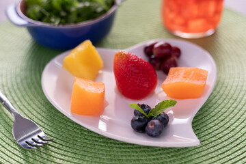 fruit salad with kiwi