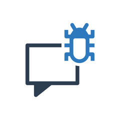 Conversation Infected Virus Icon Sign Symbol