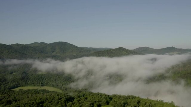fog in the mountains
