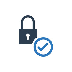 Padlock conform icon sign symbol