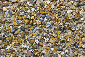 Pebble Dash Texture on an External Wall in Close Up