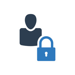 Account Private And Profile Secure Lock Icon