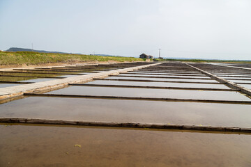 Traditional salt extraction camp