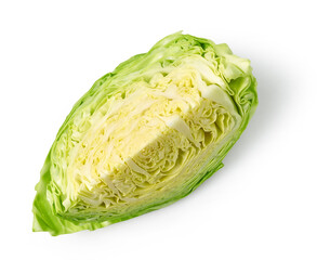 piece of fresh raw cabbage